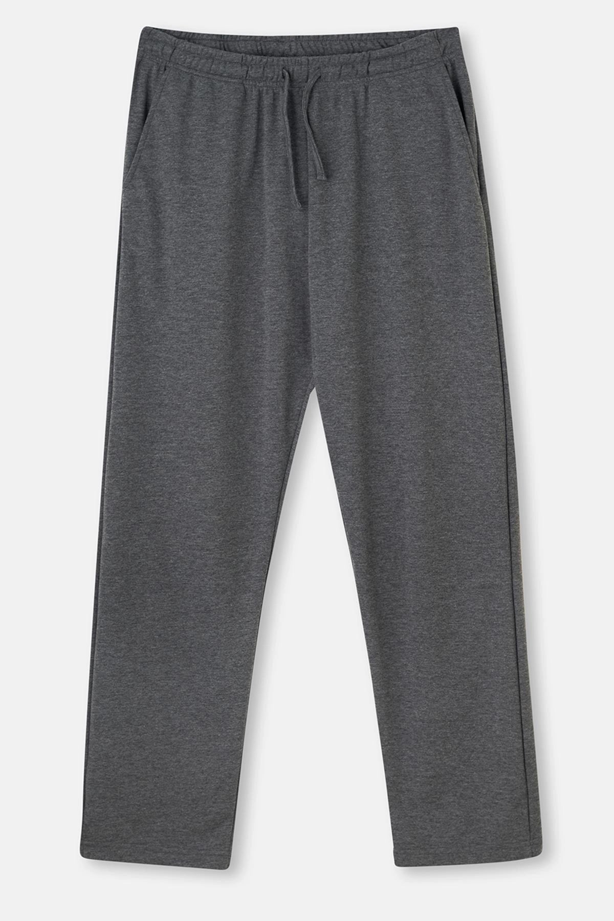 Antrasit Melanj Interlok Cepli Pantolon Pijama Altı