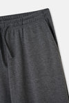 Antrasit Melanj Interlok Cepli Pantolon Pijama Altı