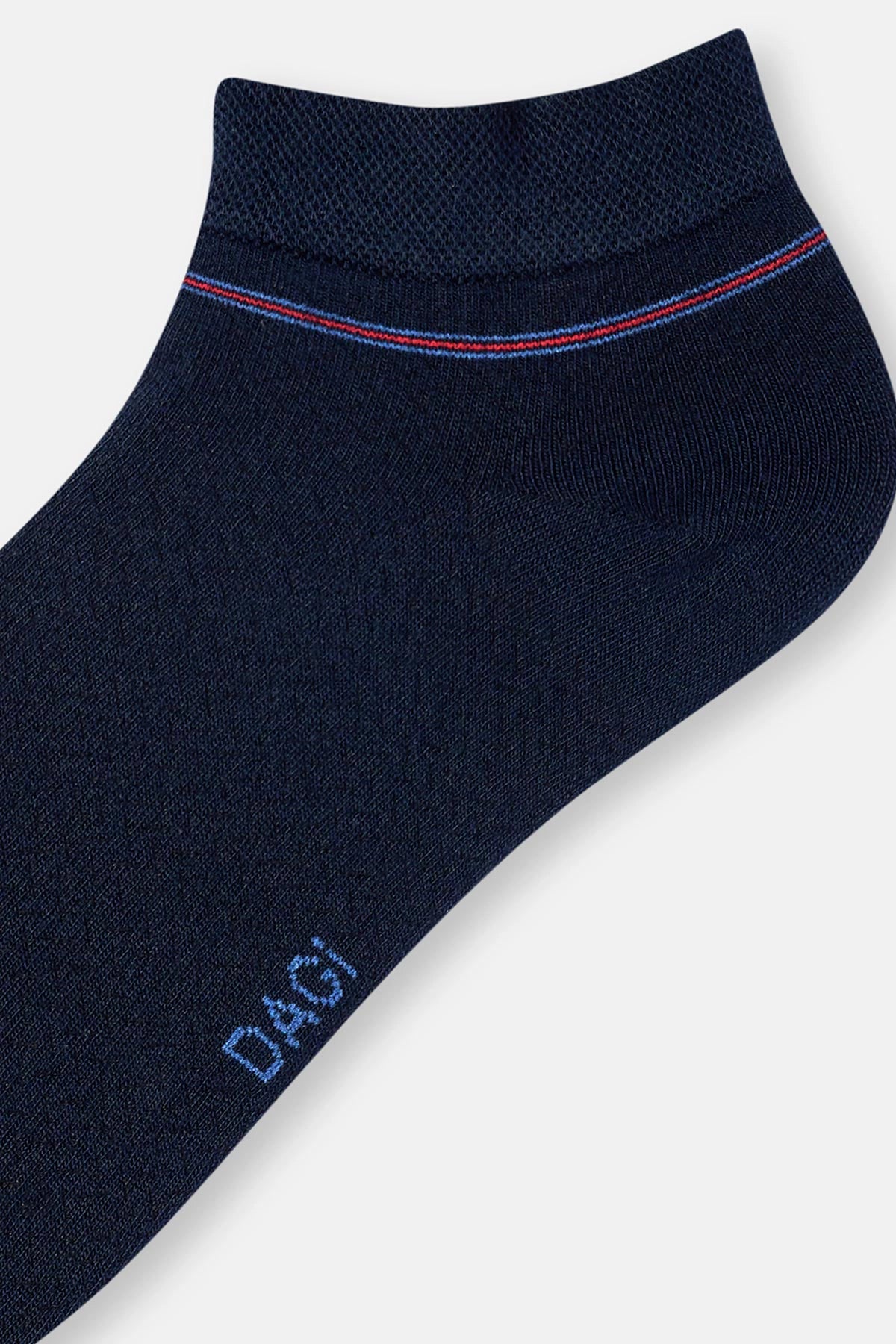 Lacivert-Siyah Erkek 2'Li Micro Modal Klasik Patik Çorap