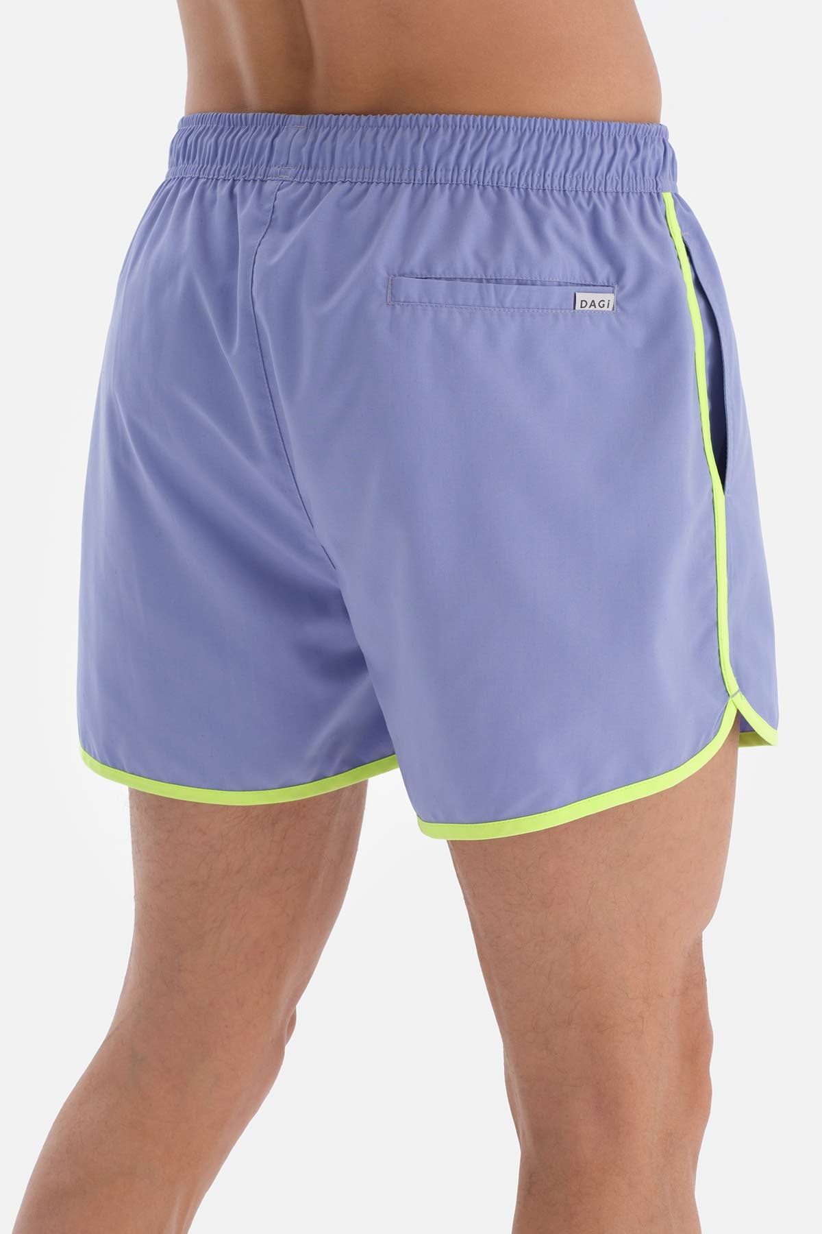 Lila Biyeli Mini Şort