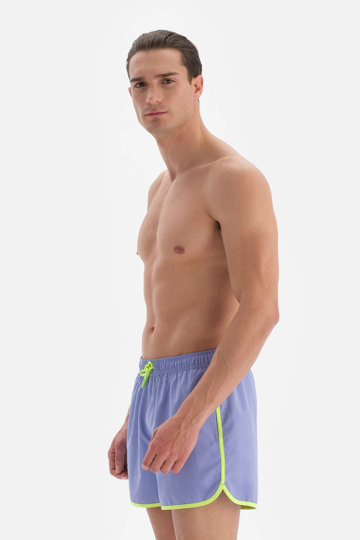 Lila Biyeli Mini Şort