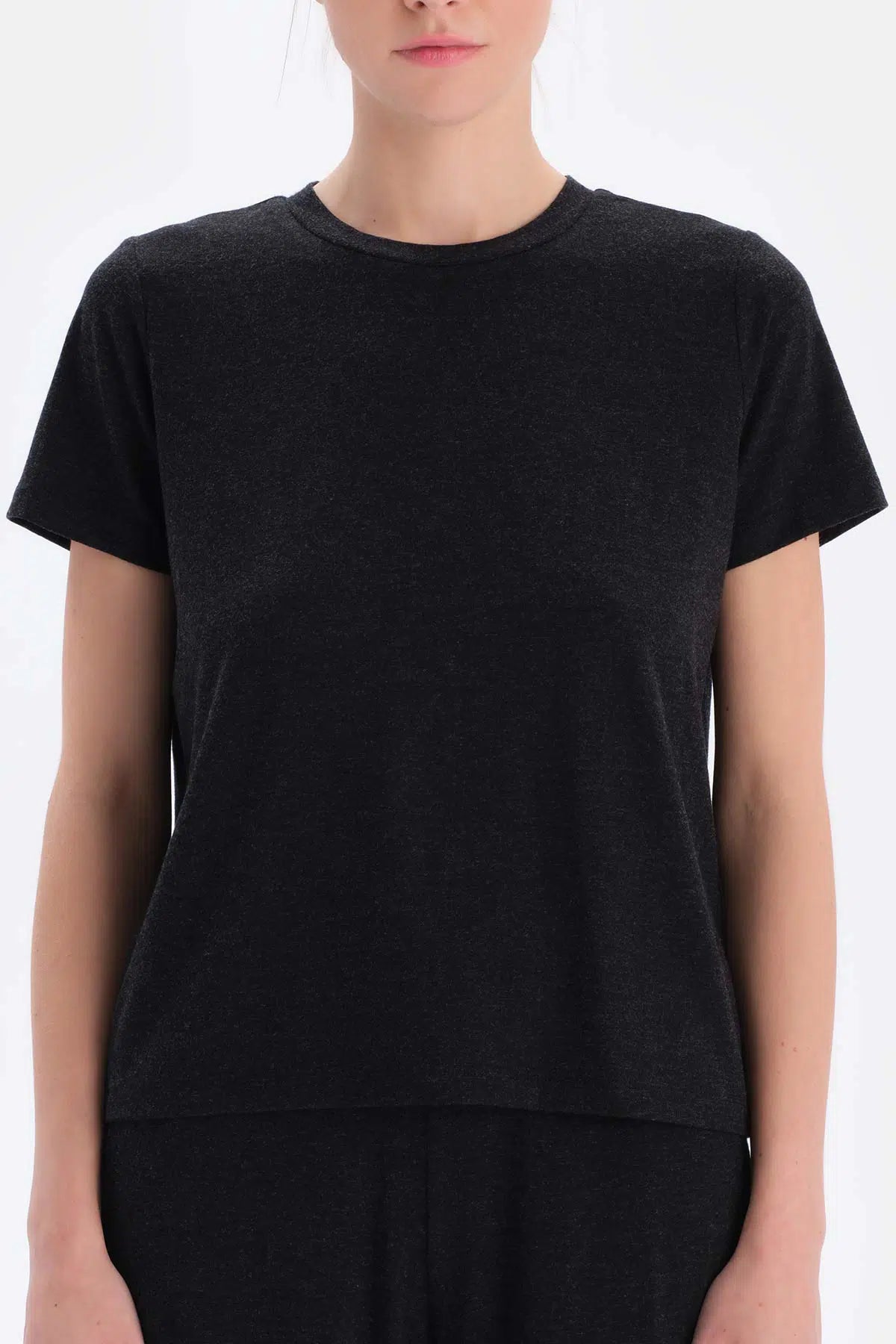 Siyah Soft Touch Basıc Tişört