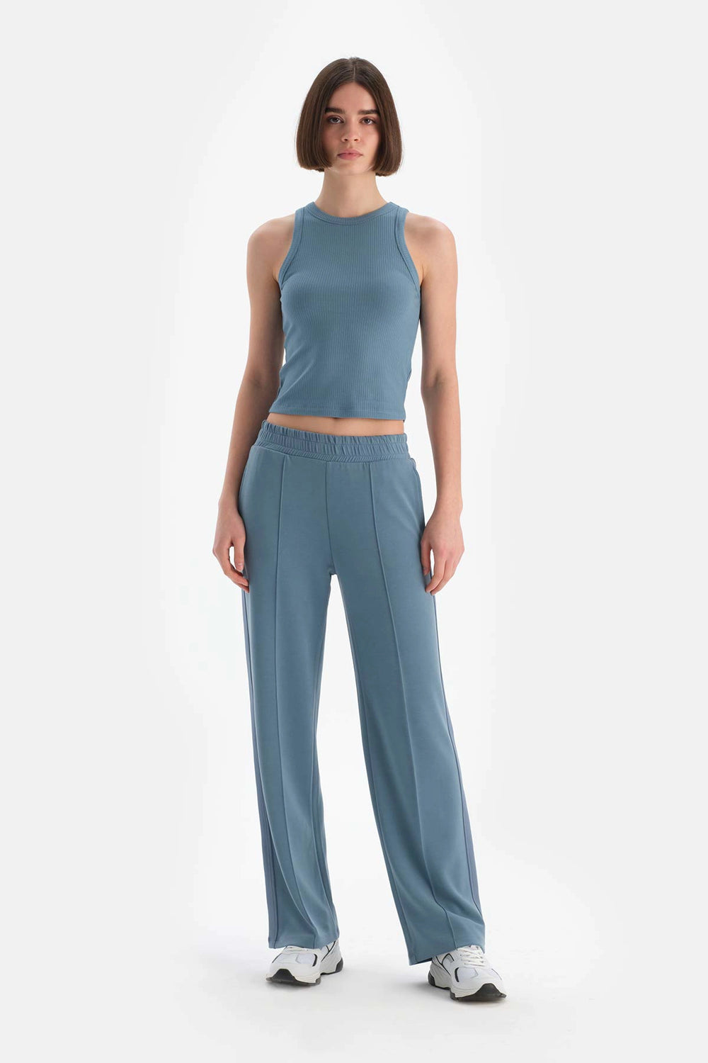 Açık Mavi Dagi Active Kadın Kaşkorse Kolsuz Atlet