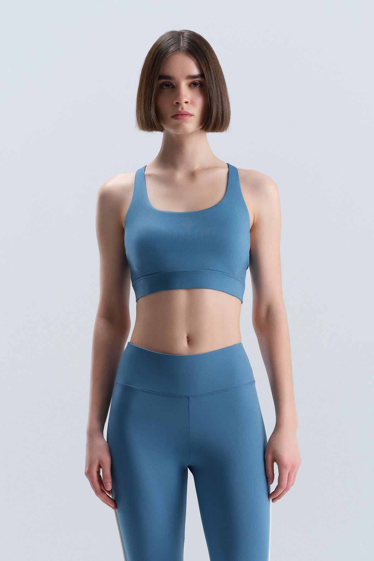 Açık Mavi Dagi Active Kadın Sırt Dekolteli Spor Sütyeni