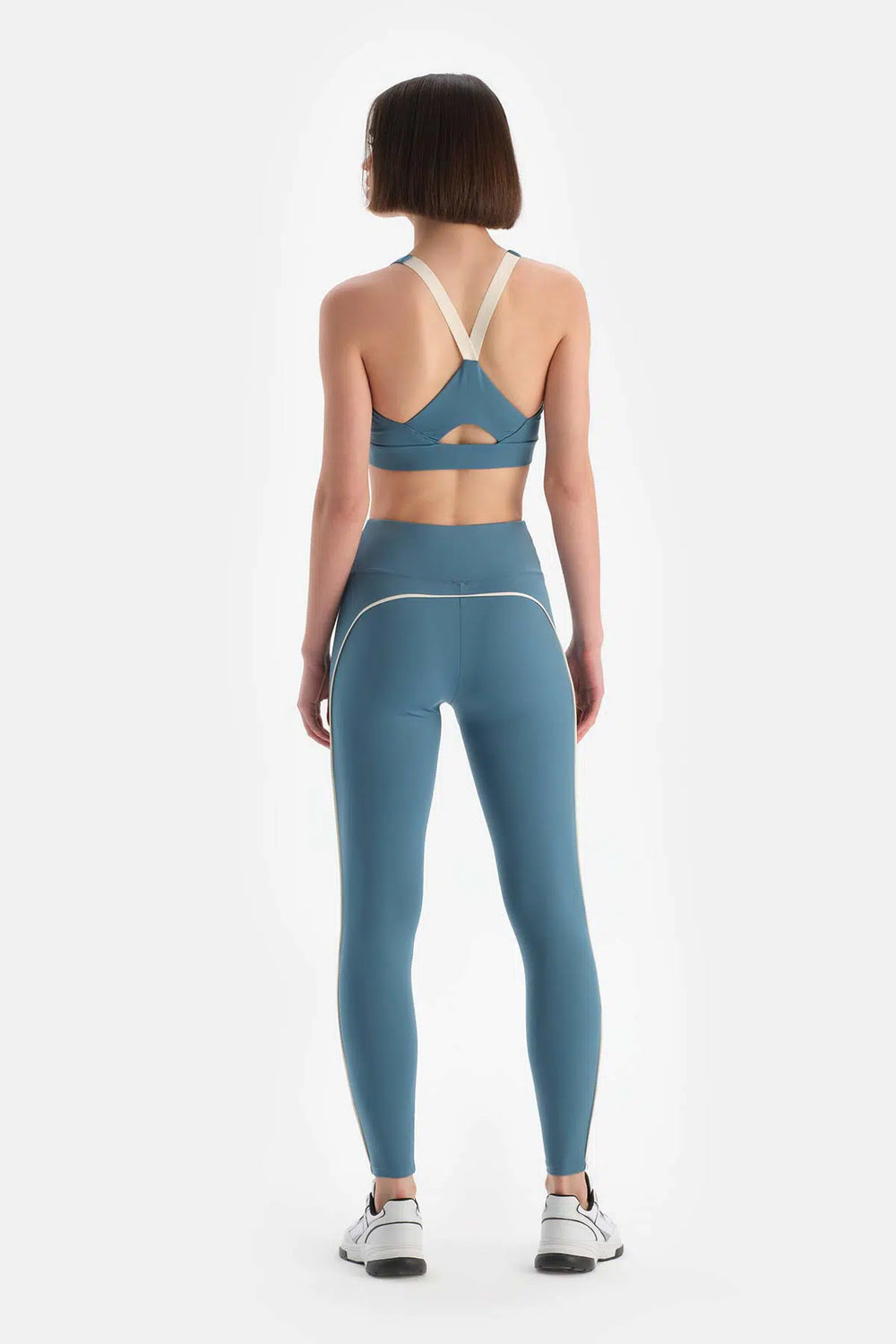 Açık Mavi Dagi Active Kadın Biye Detaylı Tayt