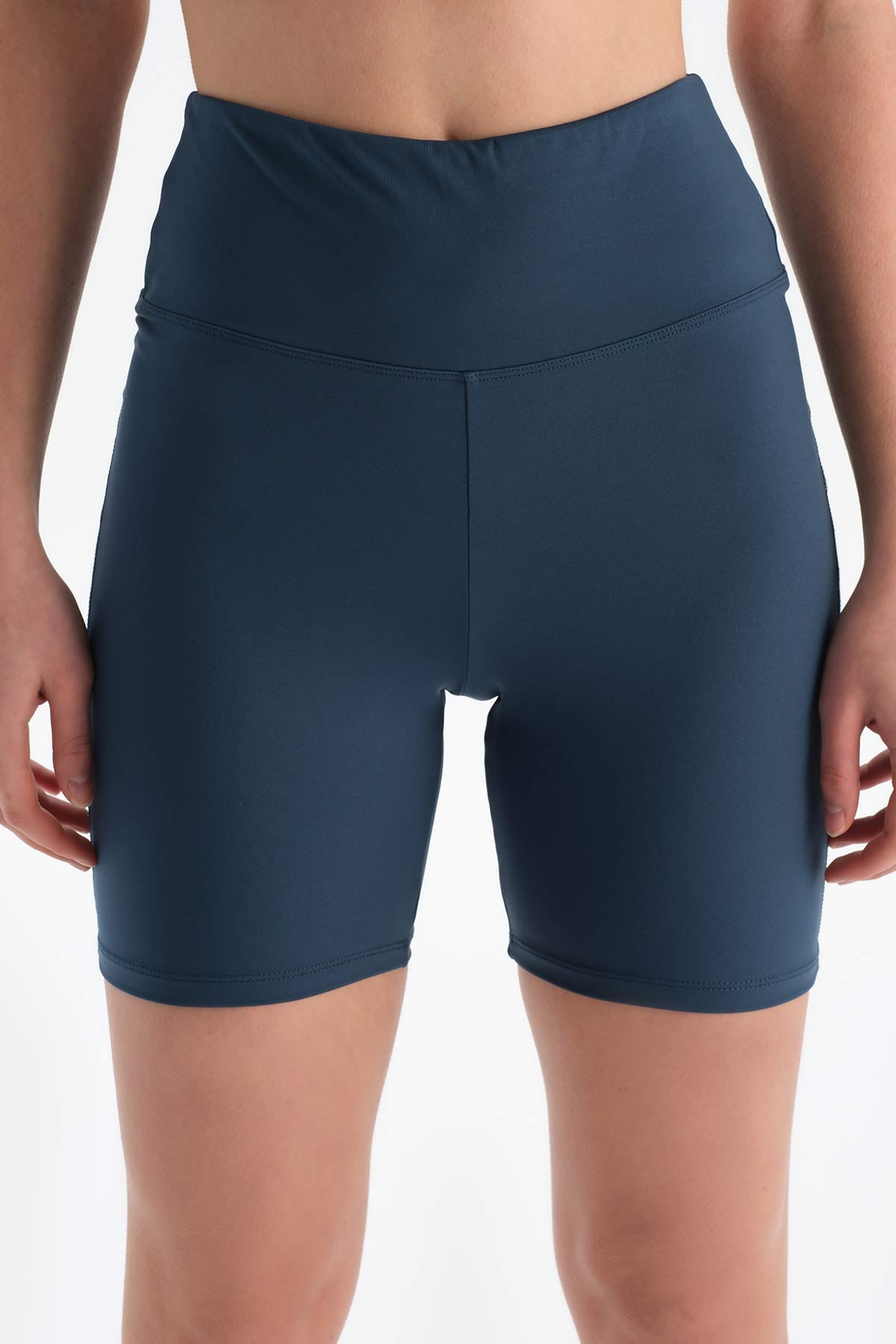 Lacivert Dagi Active Kadın Bıker Tayt