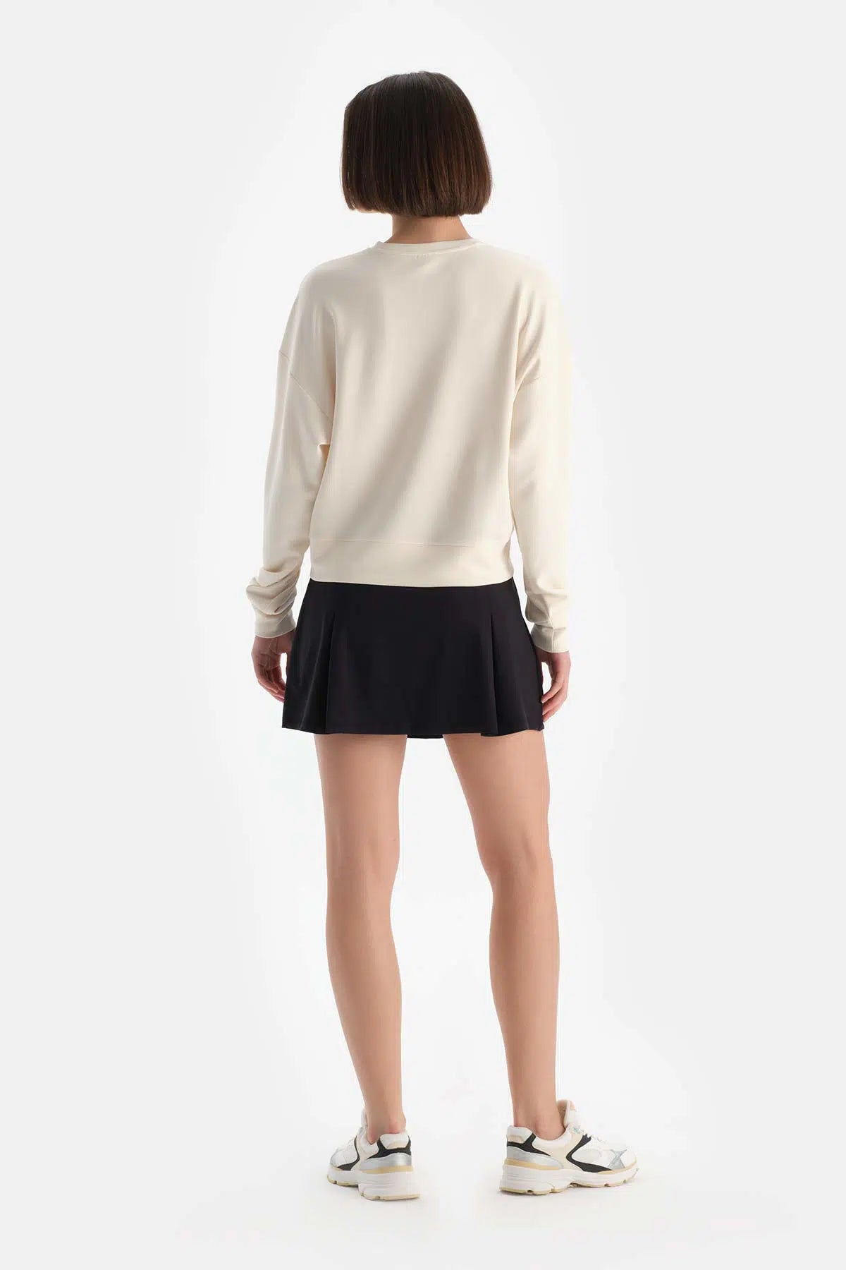 Siyah Dagi Active Kadın Bıker Taytlı Etek