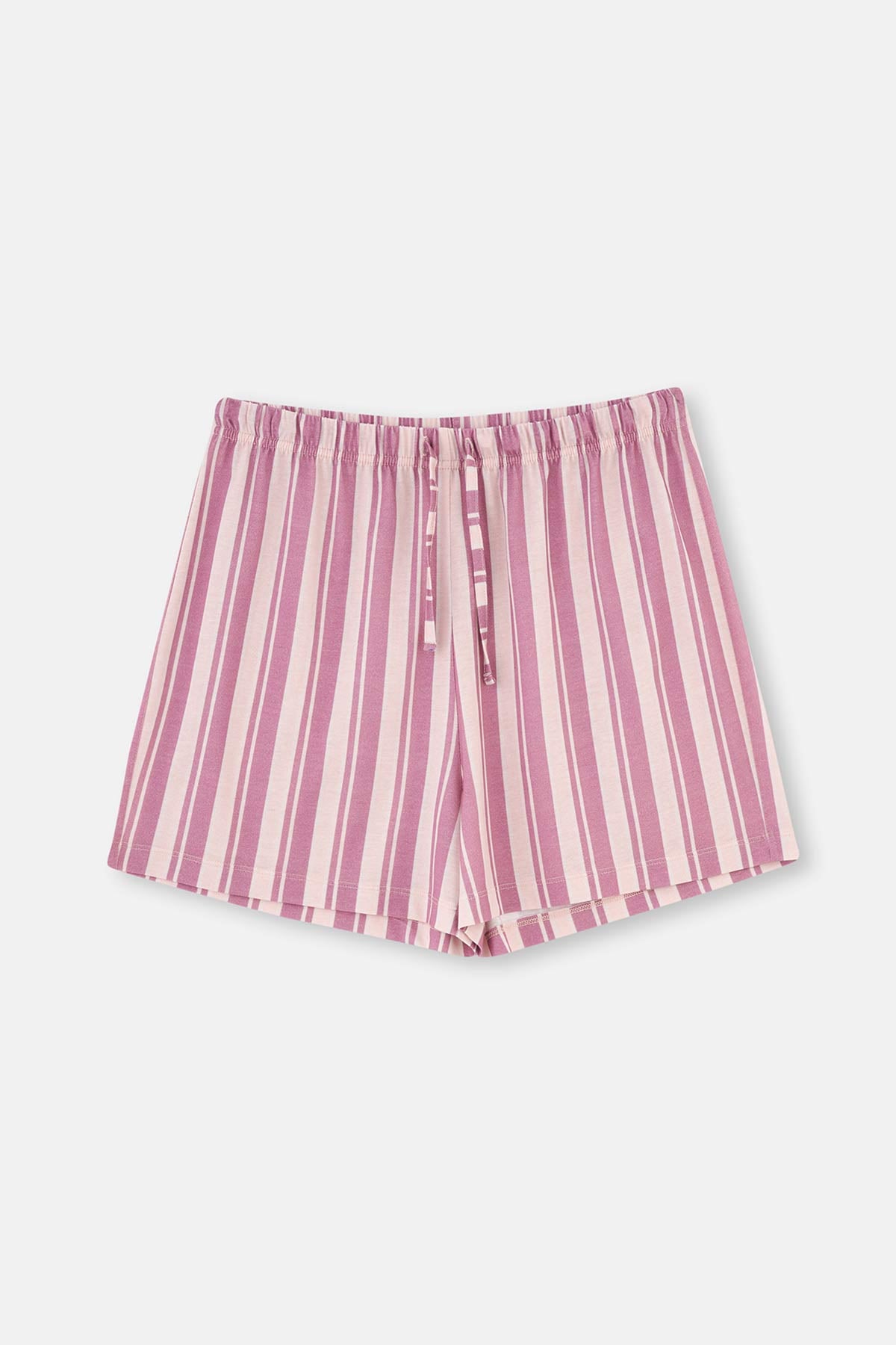 Açık Pembe 2'li Modal Örme Şort Pijama Altı