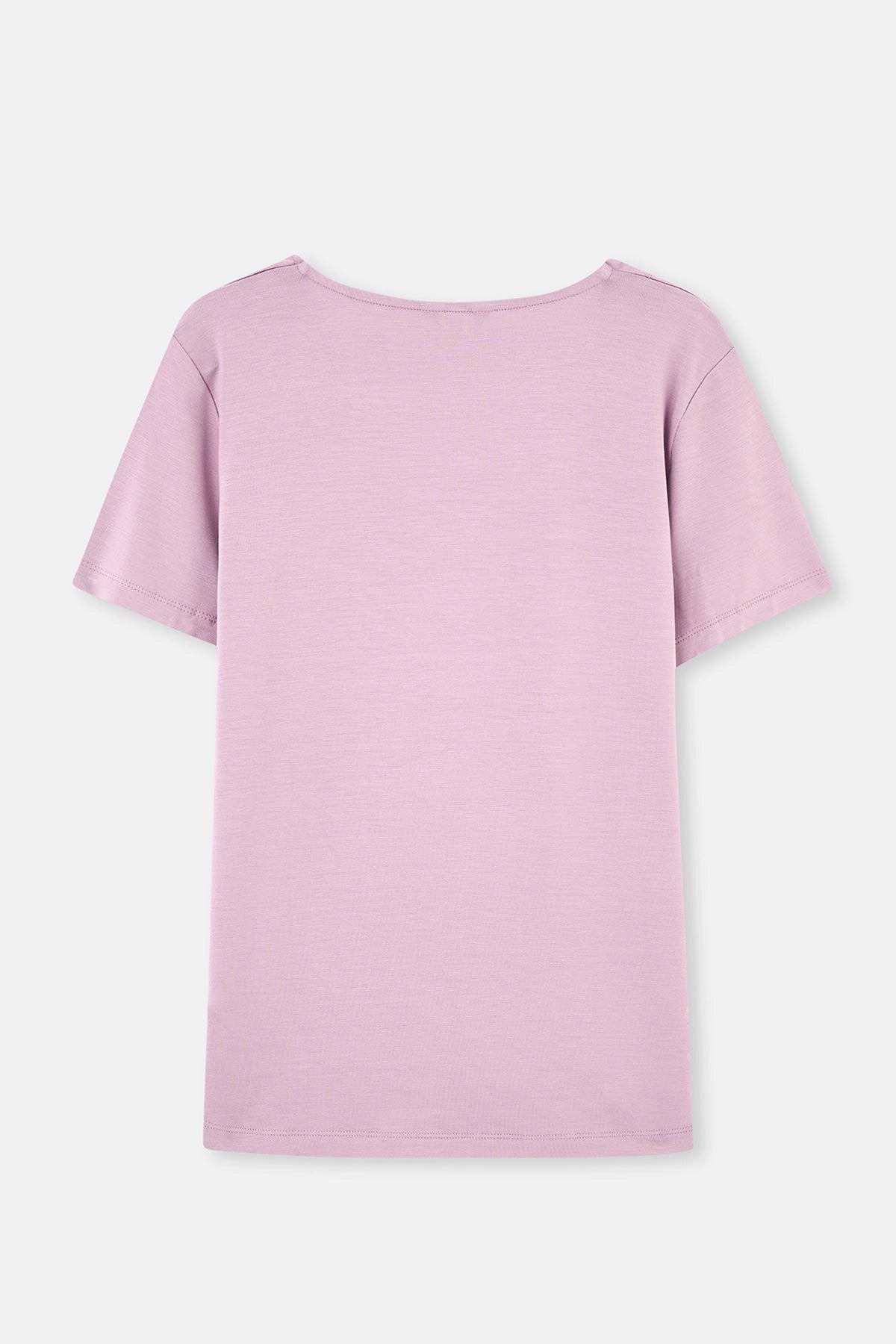 Gül Kurusu V Yaka Viskon Pijama Takımı