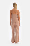Açık Kahve Basic Ince Askılı Atlet Pijama Üstü