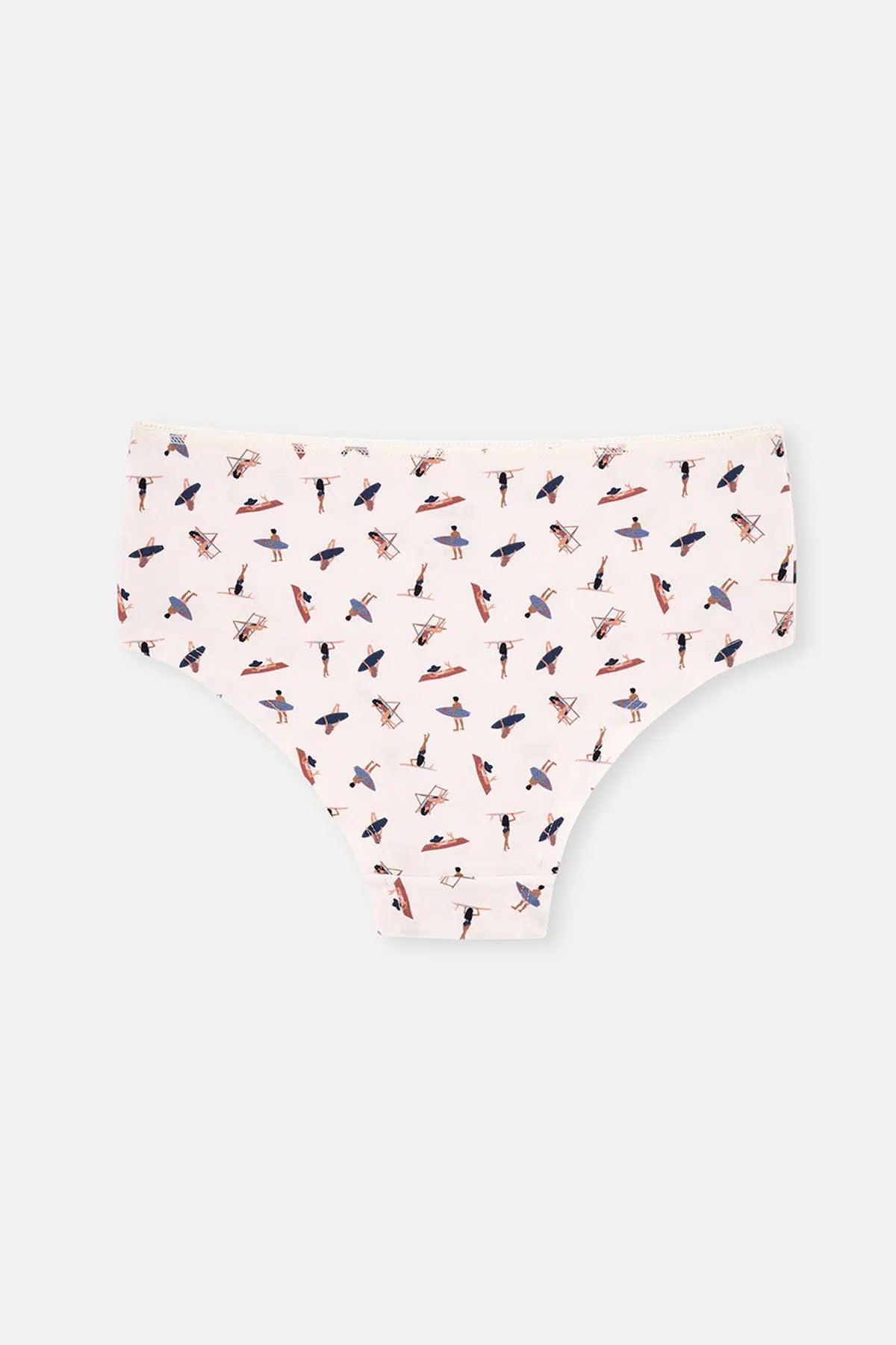 Multicolor Kadın 3'lü Pamuklu Desenli Hipster Külot