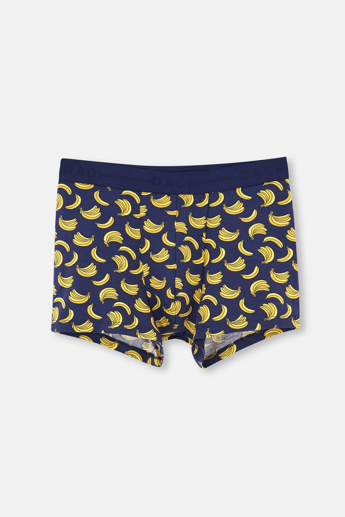 Lacivert Muz Desenli Pamuklu Boxer