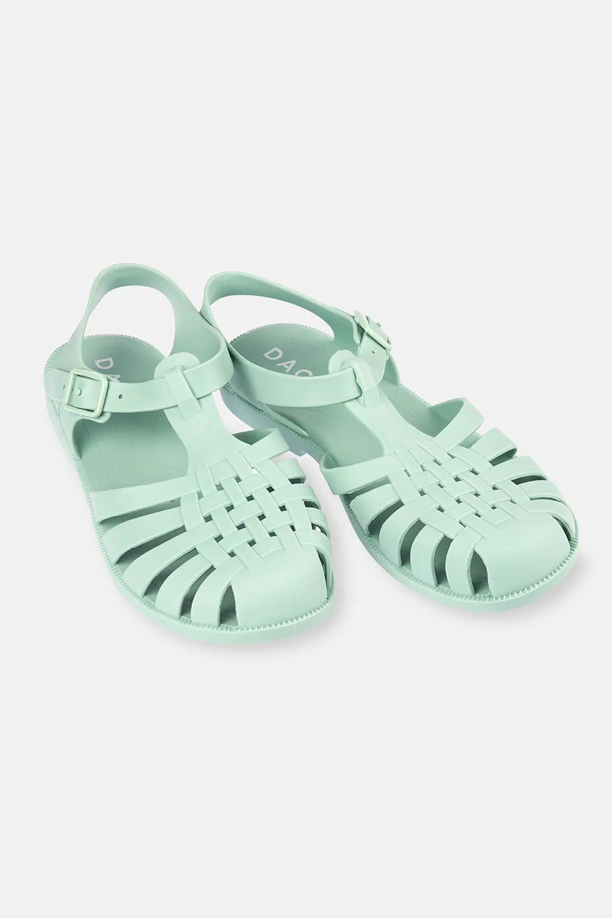 Mint Yeşili Kadın Bantlı Mat Jelly Sandalet