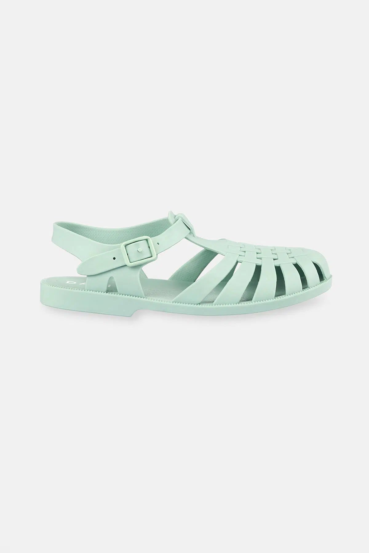 Mint Yeşili Kadın Bantlı Mat Jelly Sandalet