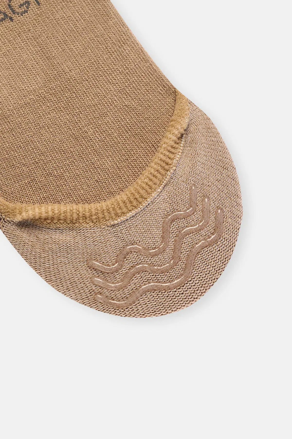 Beyaz-Siyah-Ten Kadın 3'Lü Pamuklu Basıc Görünmez Çorap