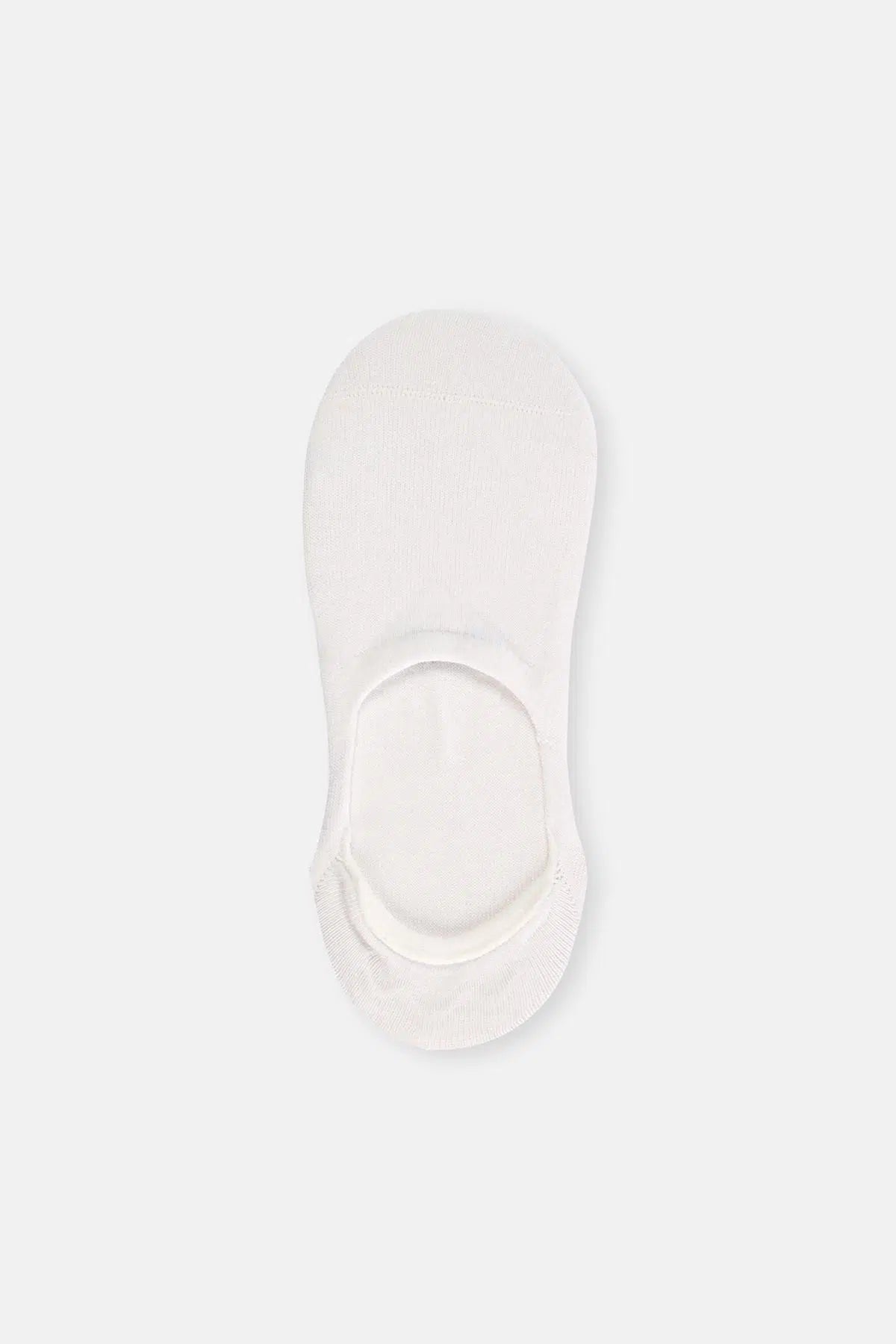 Beyaz-Siyah-Ten Kadın 3'Lü Pamuklu Basıc Görünmez Çorap