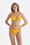 Sarı Düşük Bel Spagetti Bikini Altı