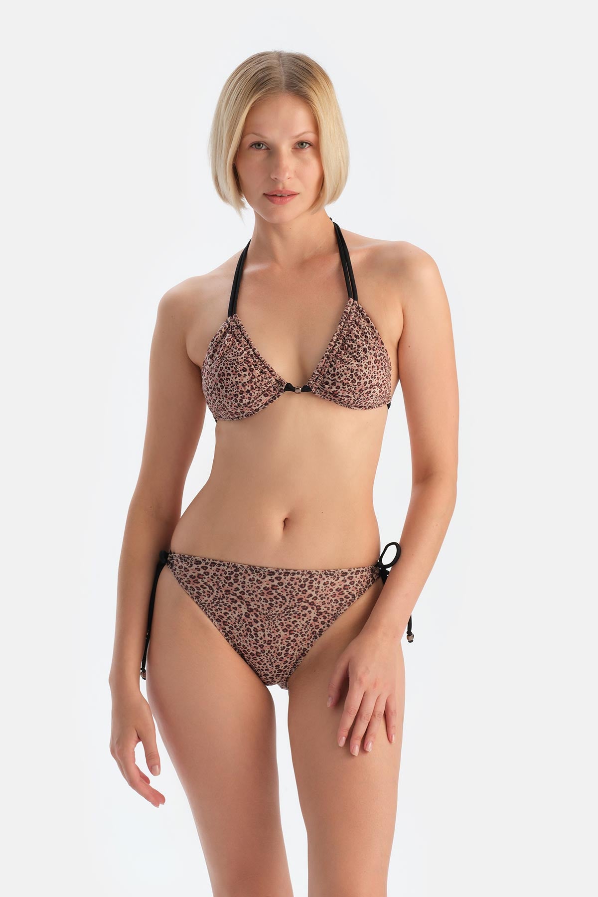 Kahverengi Spagetti Bikini Alt