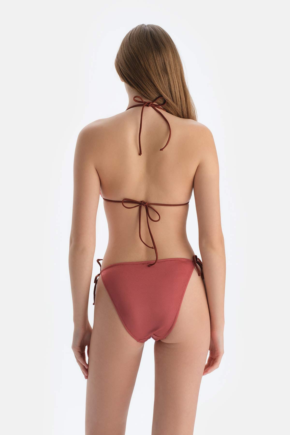 Kahverengi Spagetti Bikini Alt
