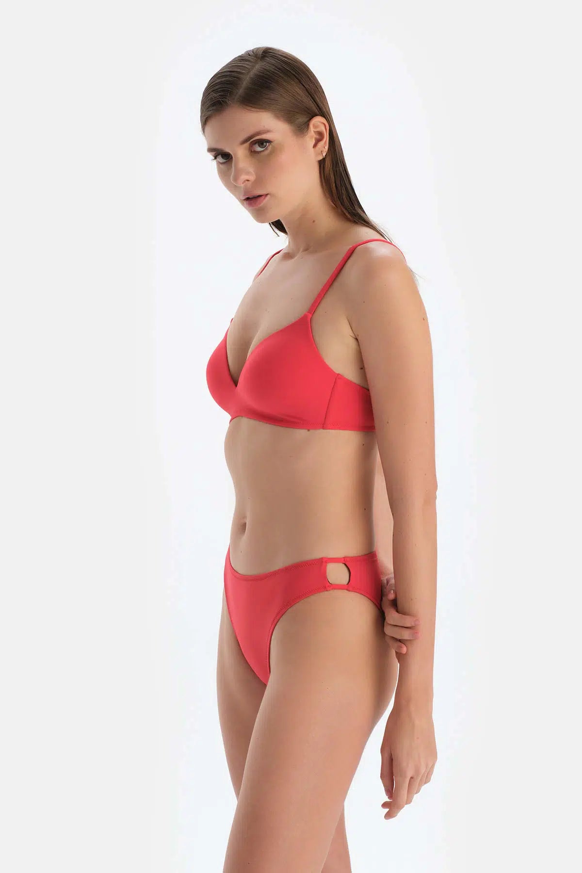 Kırmızı Düşük Bel Bikini Alt