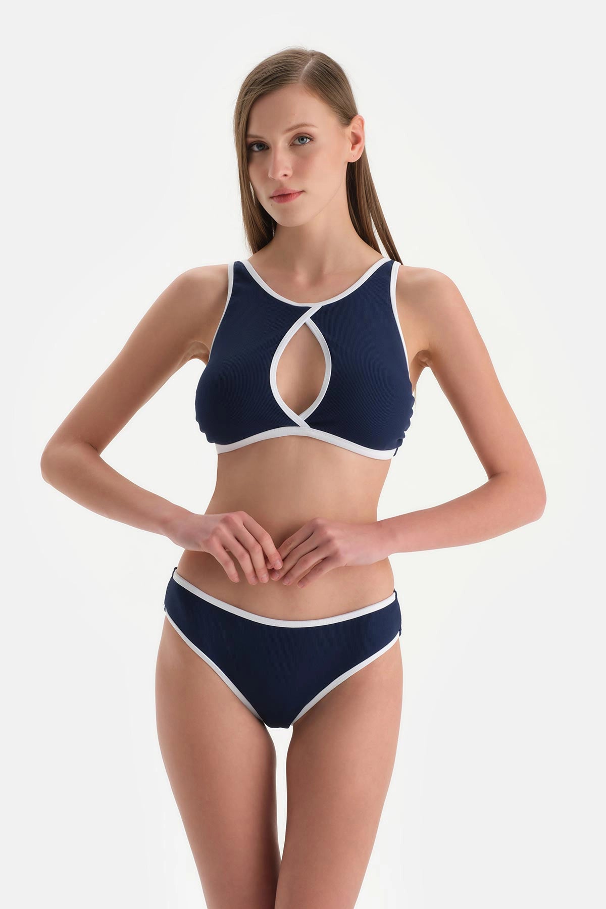 Lacivert Normal Bel Bikini Alt