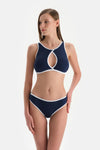 Lacivert Normal Bel Bikini Alt