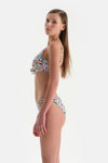 Ekru-Lila Orta Bel Bikini Alt