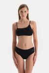 Siyah Orta Bel Bikini Alt