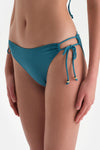 Petrol Mavi Spagetti Bikini Alt
