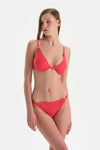 Kırmızı Normal Bel Bikini Alt