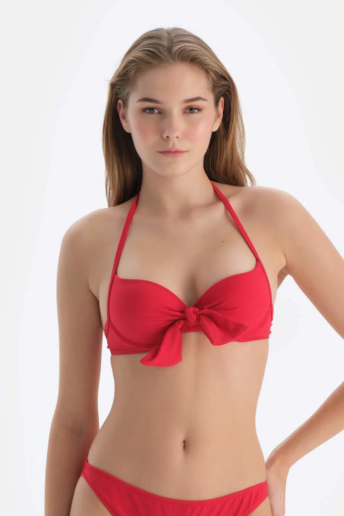 Kırmızı Kaplı Bikini Üstü