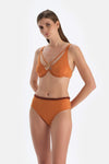 Açık Kahve Balenli Bikini Üst