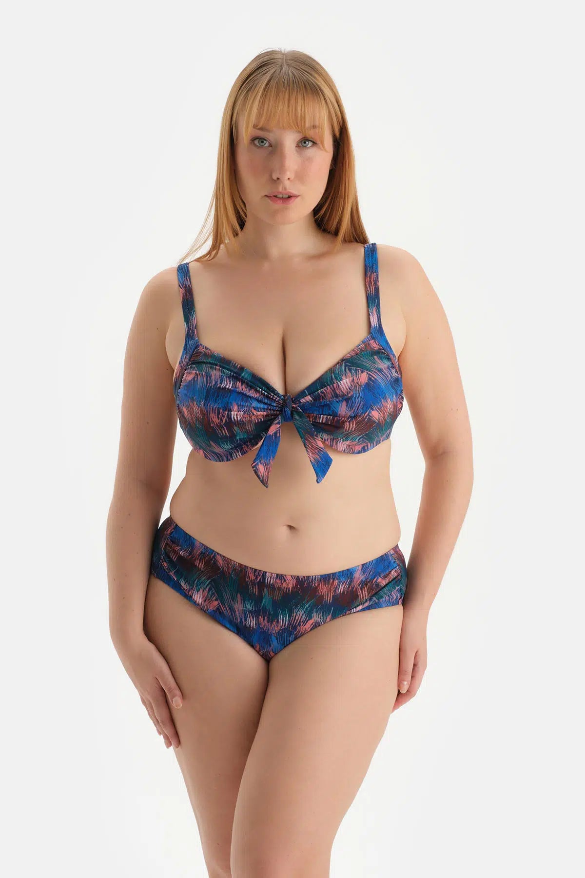 Pudra Korseli Toparlayıcı Bikini Üst