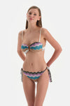 Yeşil Straplez Bikini Üst