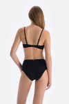Siyah Straplez Kaplı Bikini Üst