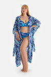Mavi Kısa Kimono