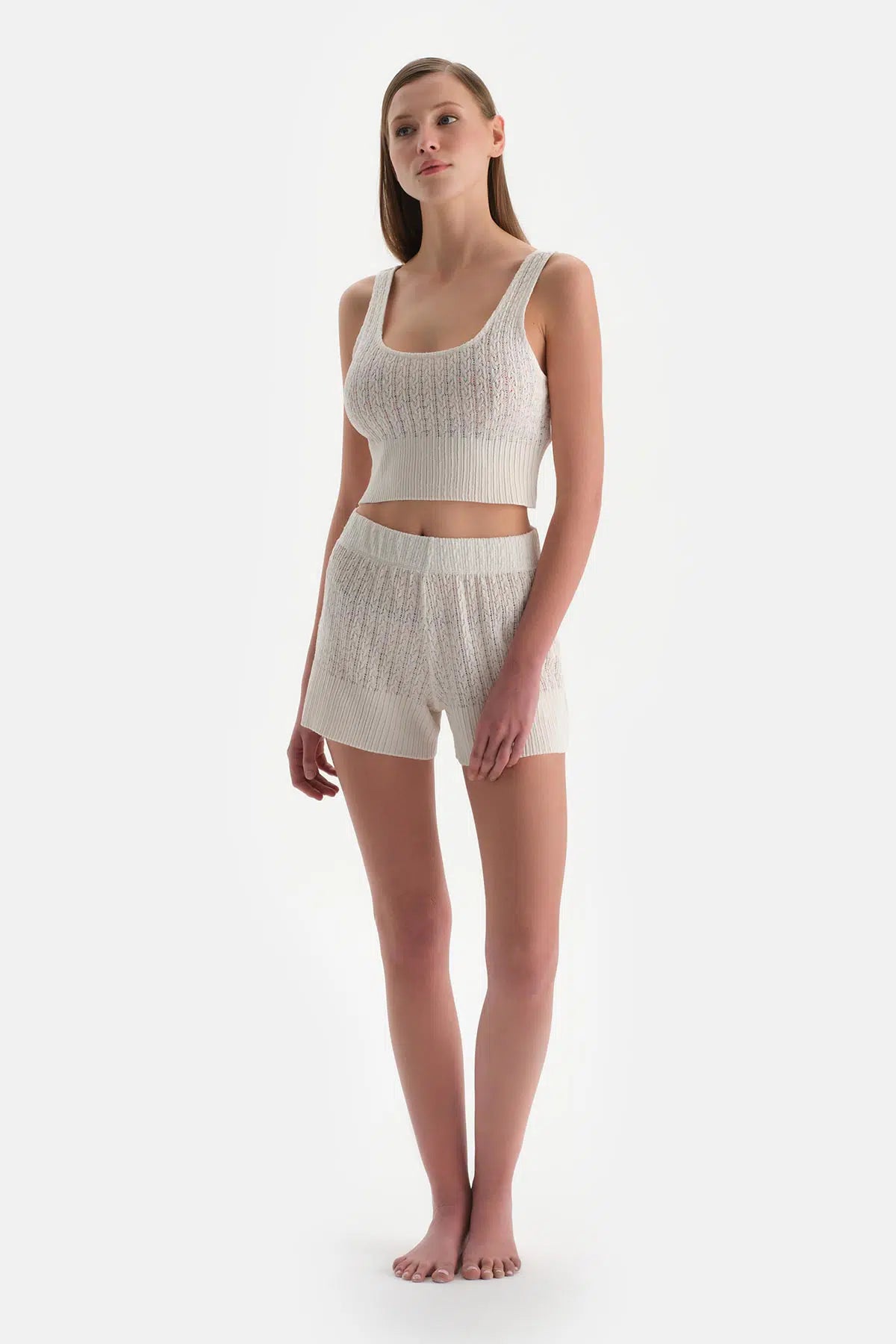 Ekru Kalın Askılı Atlet