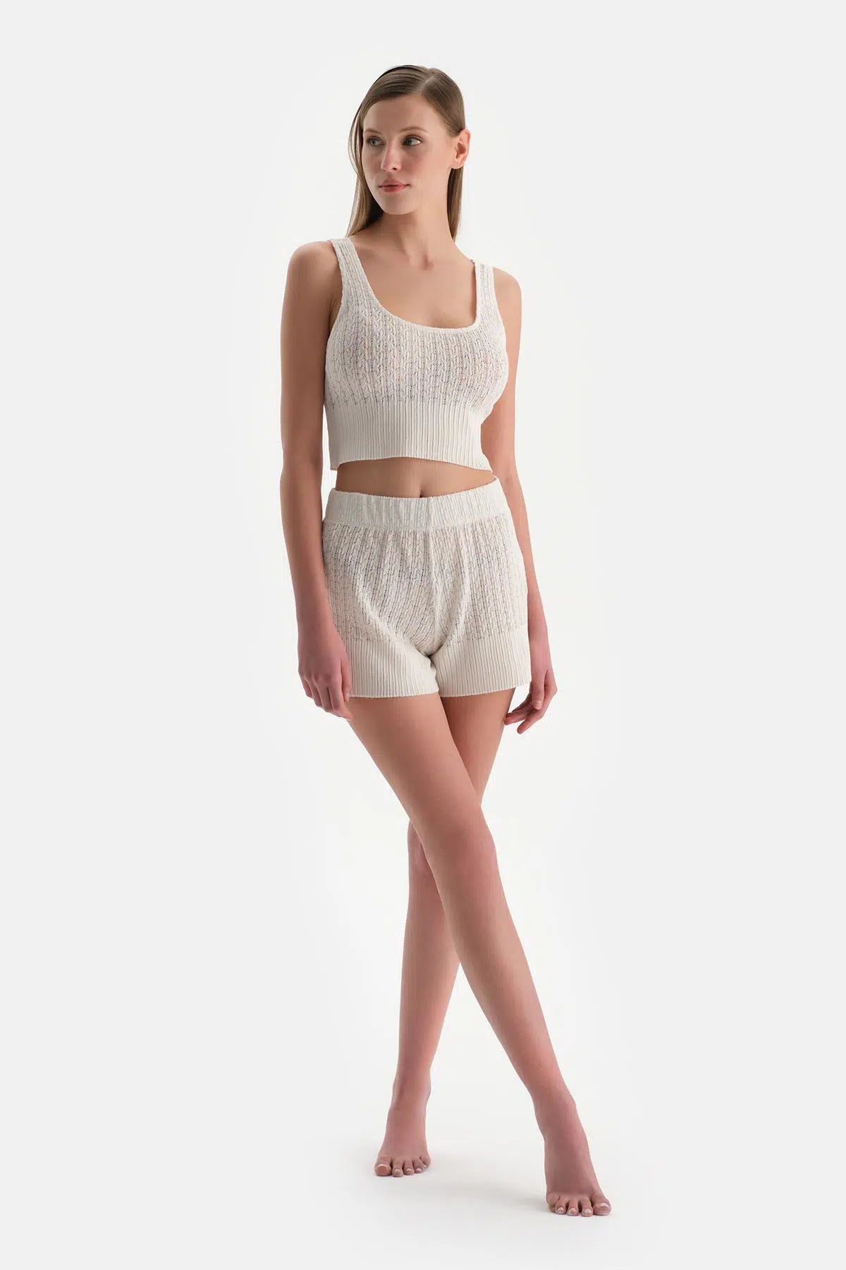 Ekru Kalın Askılı Atlet