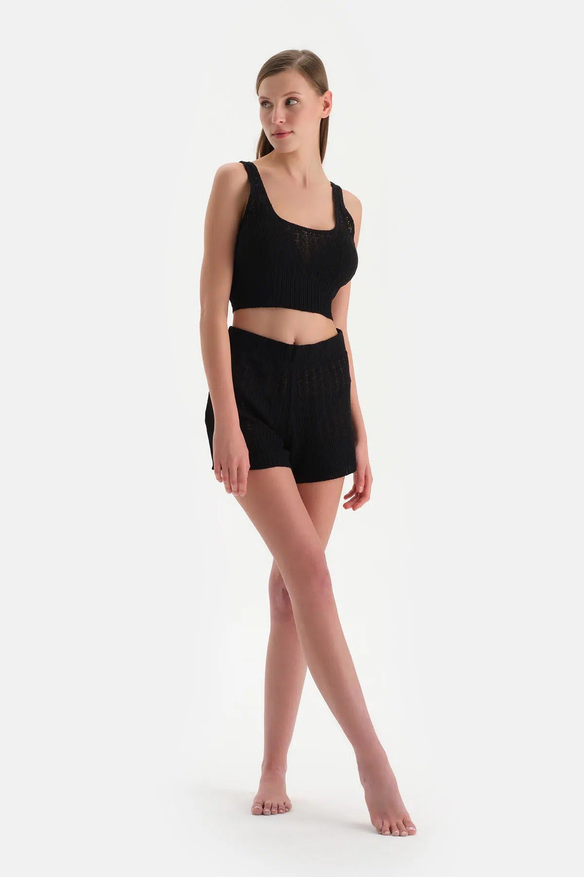 Siyah Kalın Askılı Atlet