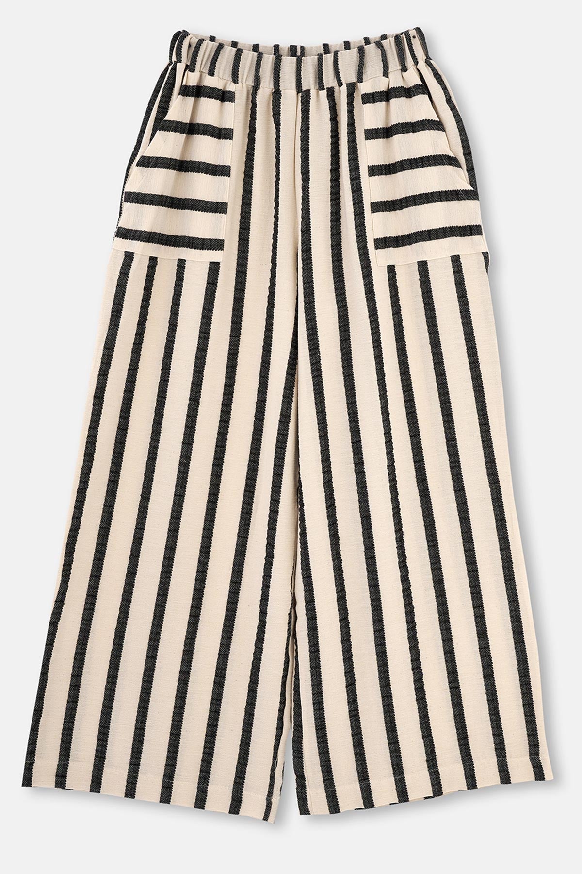 Ekru-Siyah Ryder Act - Anatolia Koleksiyonu - Dokuma Pantolon