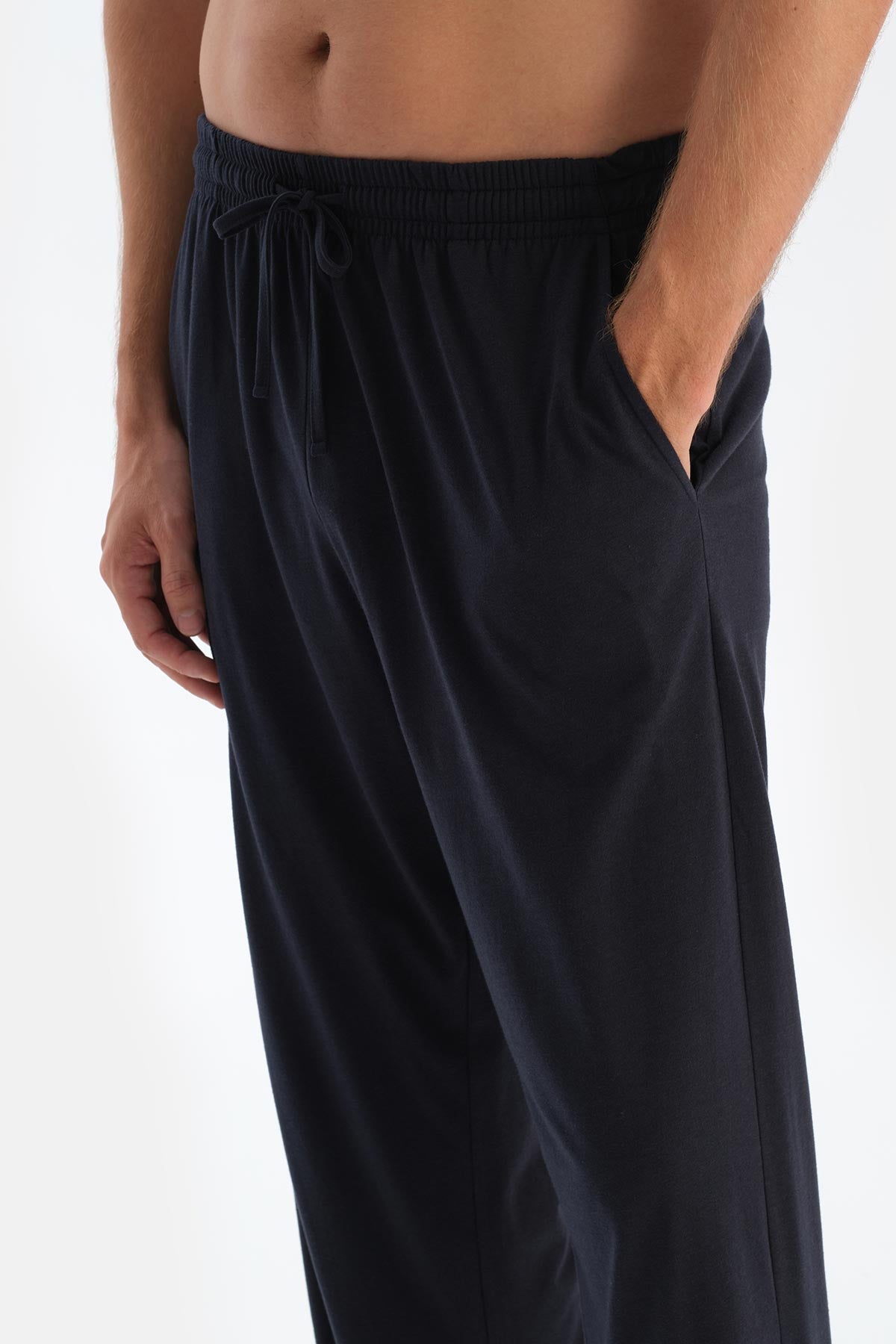 Siyah Reglan Kol Detaylı Tişört Pantolon Pijama Takımı