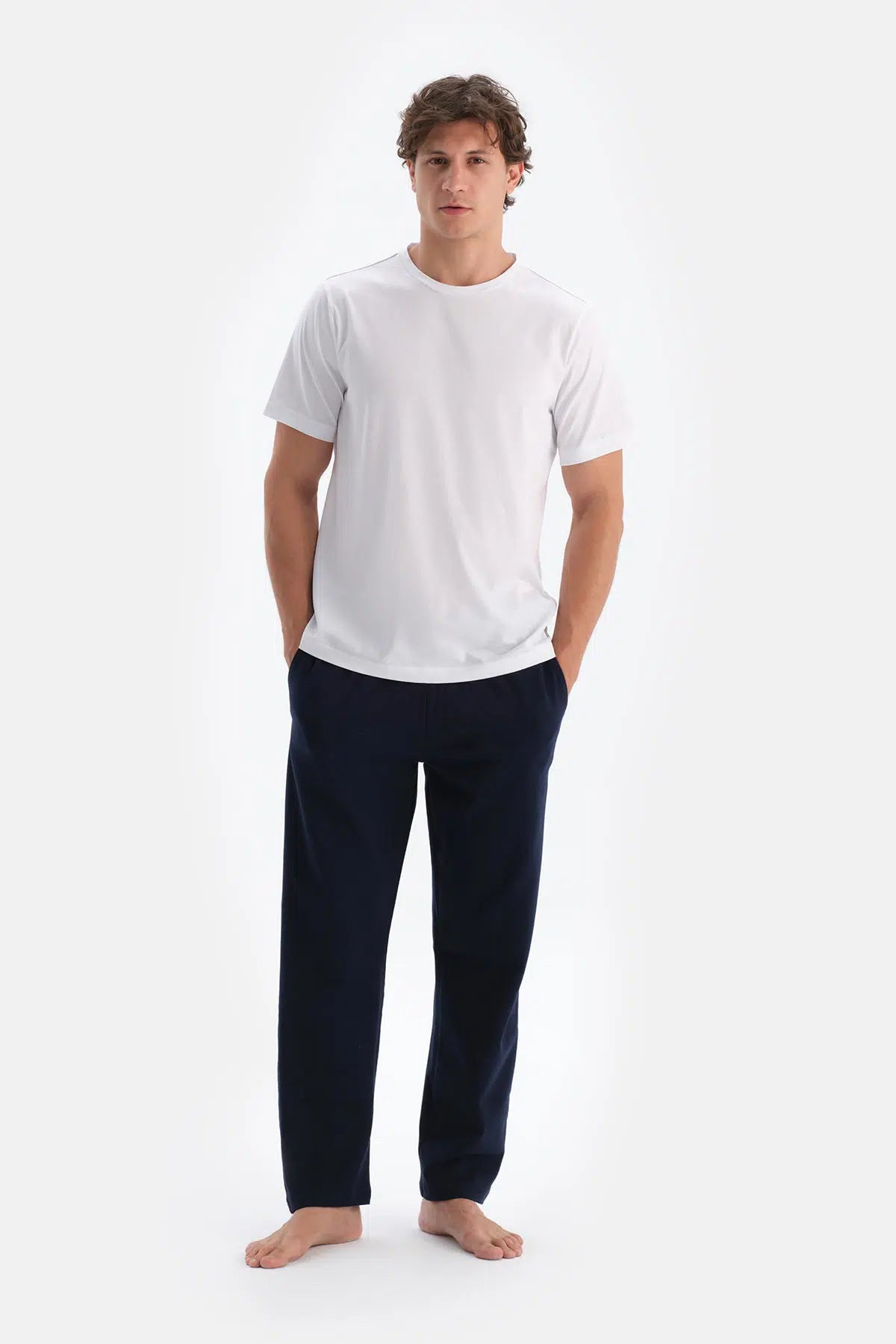 Lacivert Erkek Tek Alt