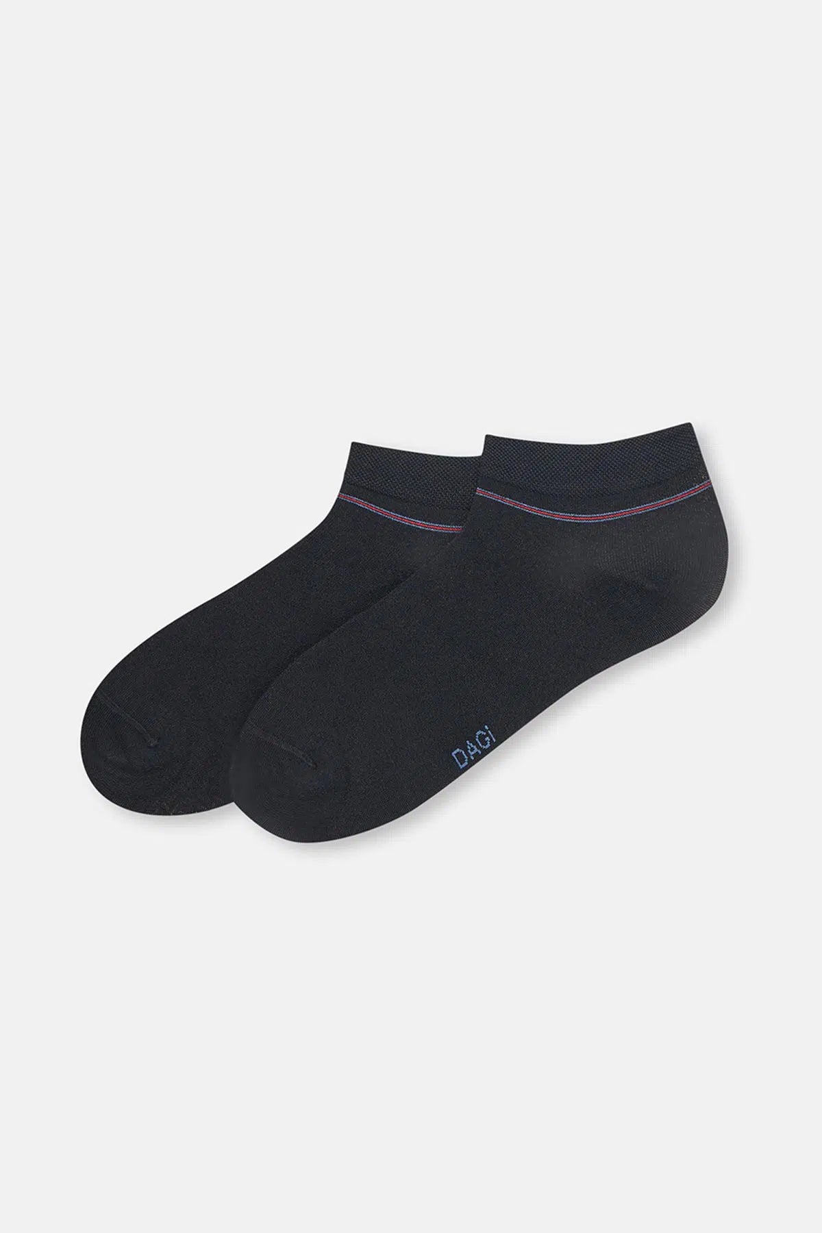 Lacivert-Siyah Erkek 2'li Micro Modal Klasik Patik Çorap