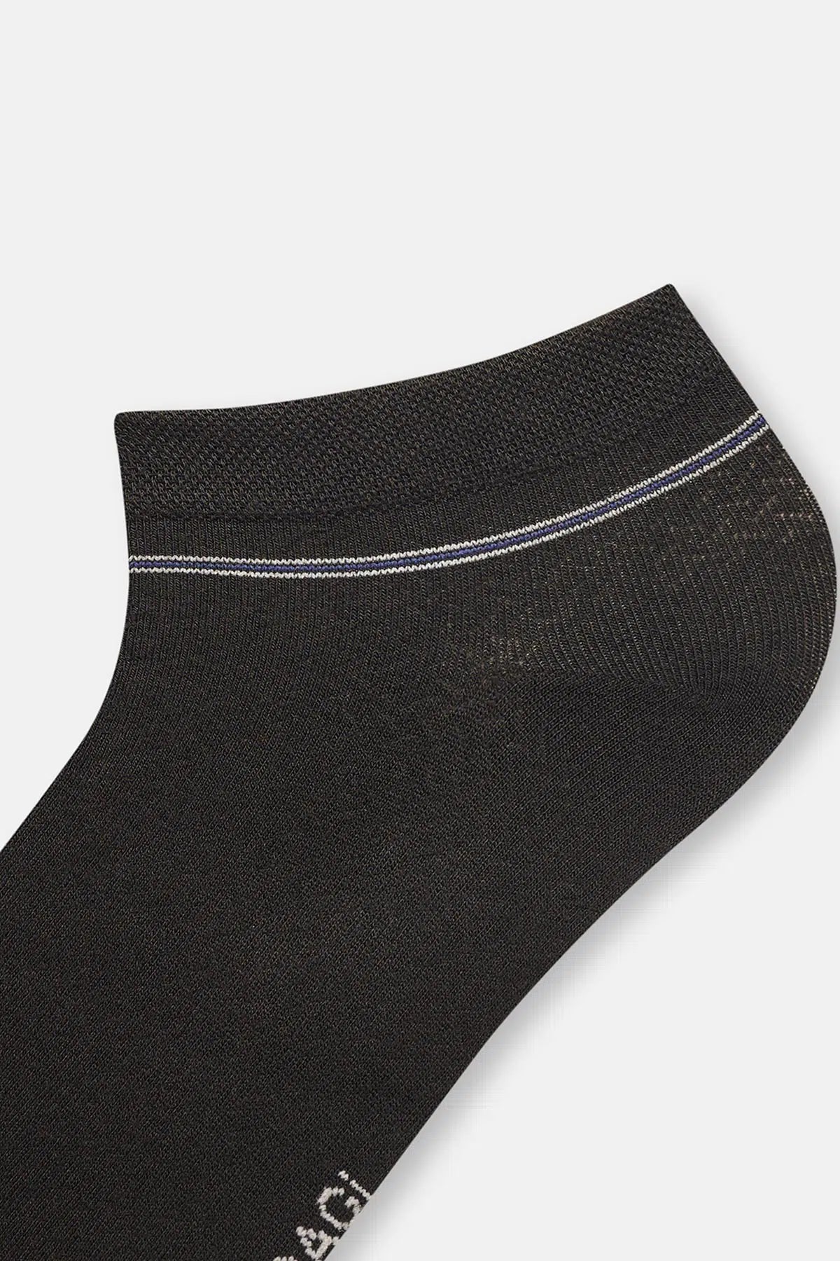 Lacivert-Siyah Erkek 2'li Micro Modal Klasik Patik Çorap