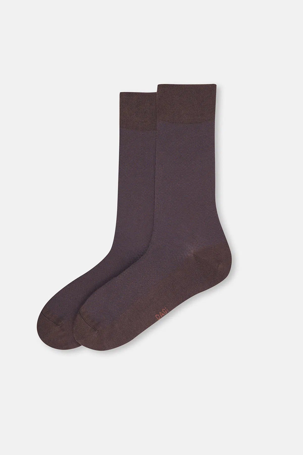 Kahverengi Erkek Elmas Desen Pamuklu Çorap