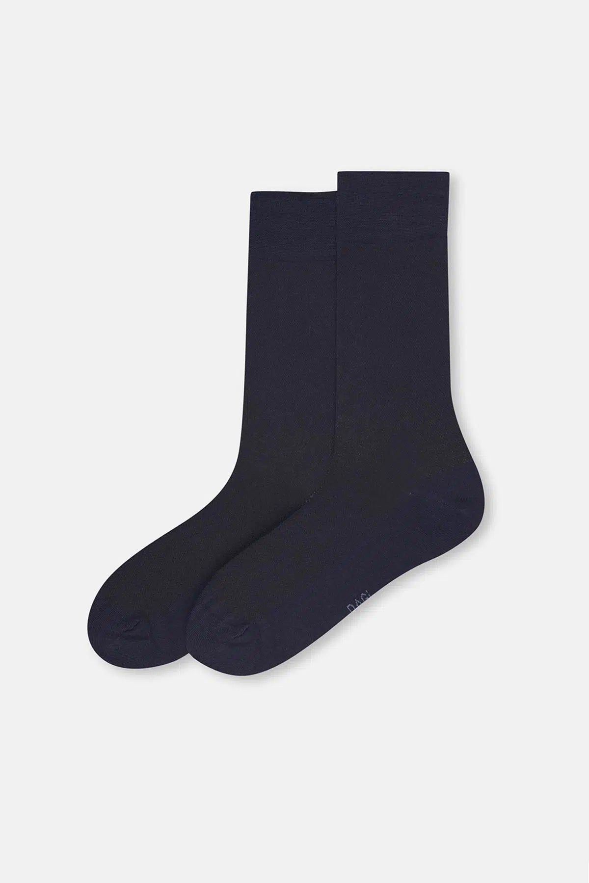 Antrasit-Lacivert Erkek 2'li Pirinç Dokulu Bambu Çorap