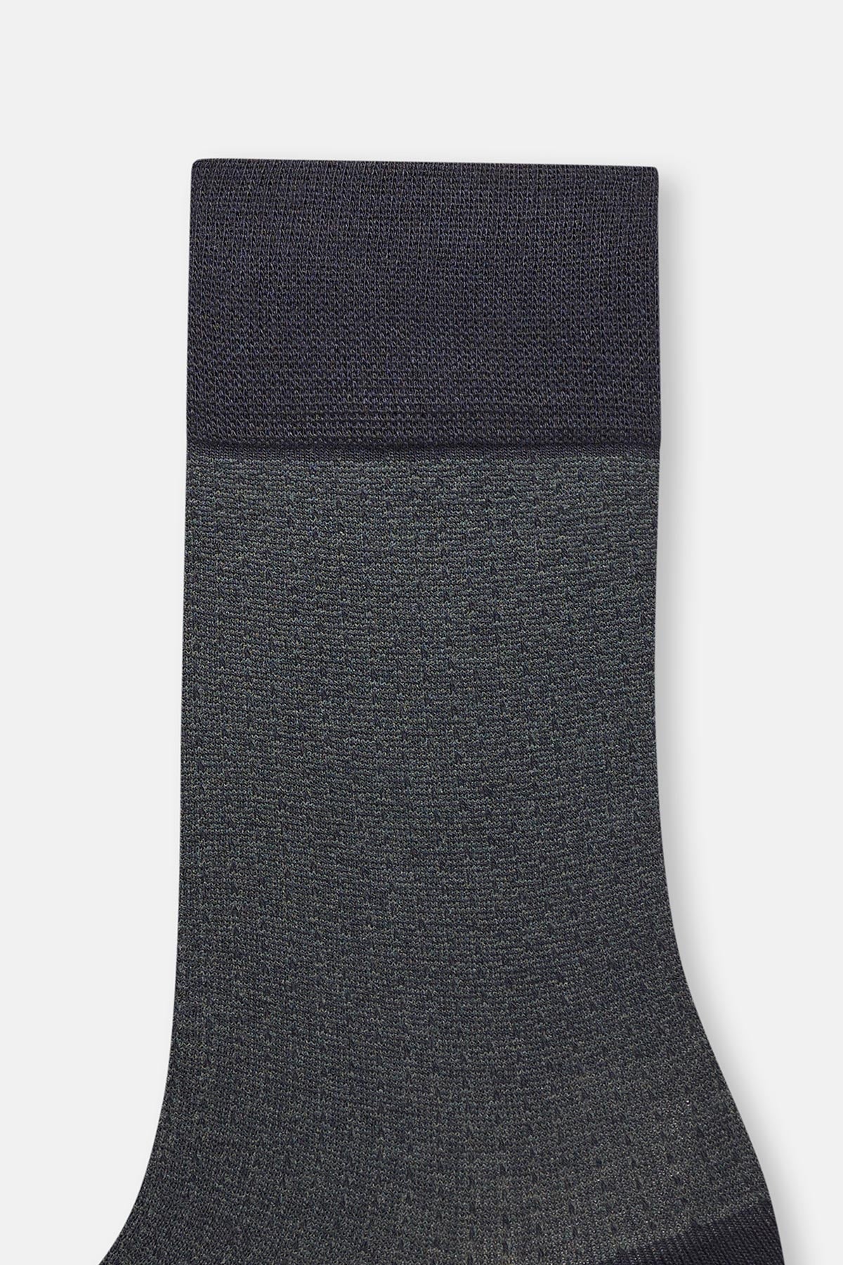 Lacivert Erkek Dokulu Viskoz Çorap