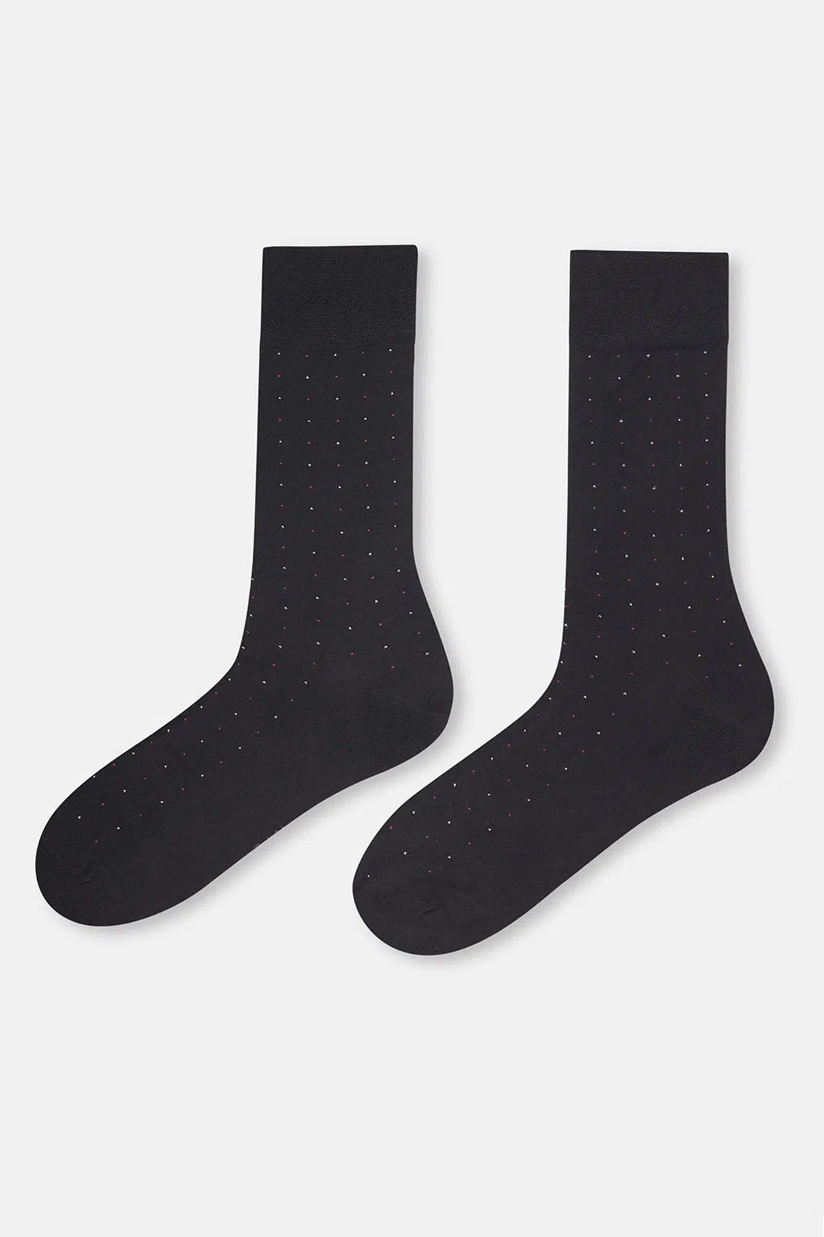 Siyah Erkek Bambu Puantiyeli Çorap