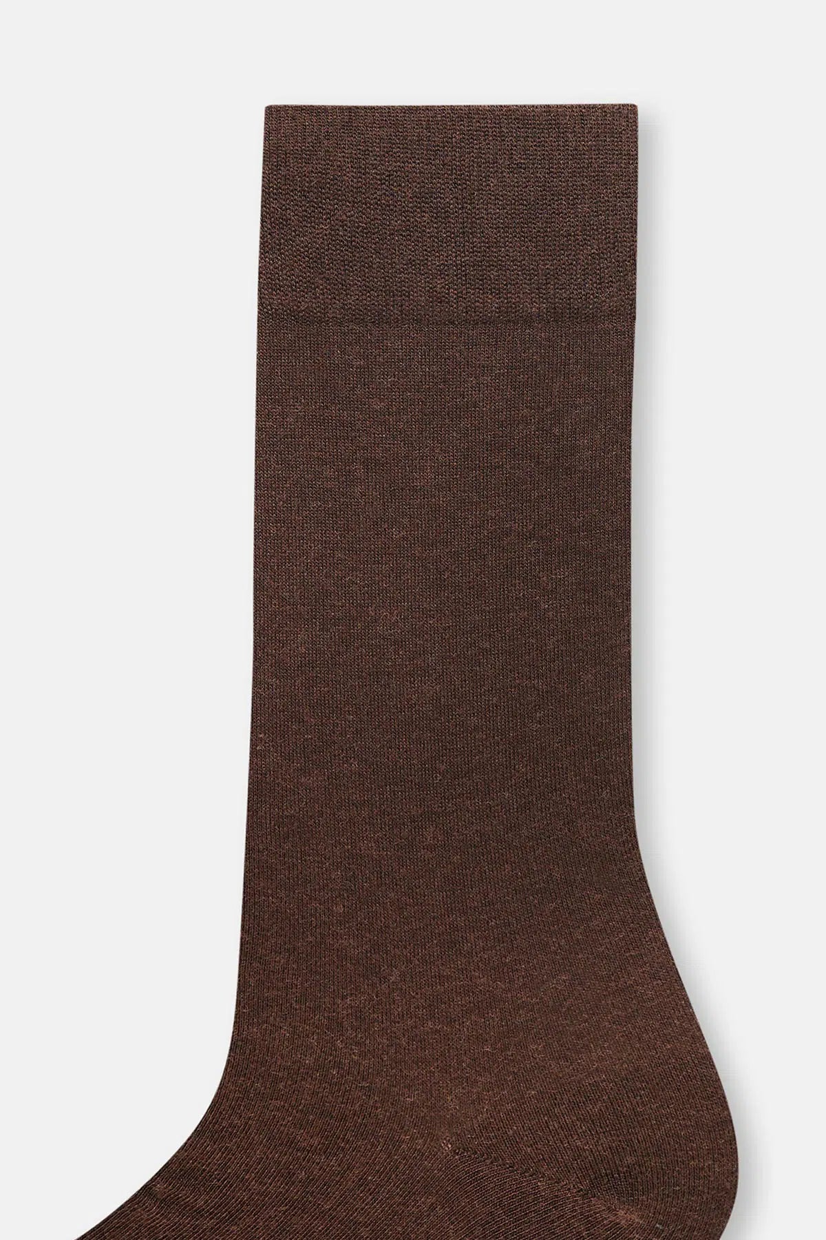 Kahverengi Erkek Basıc Yün Çorap