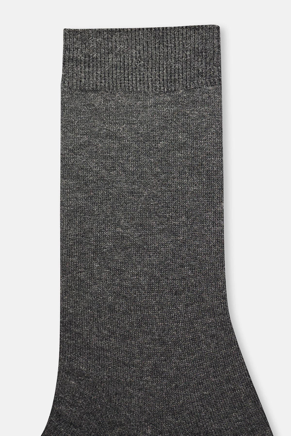 Antrasıt Erkek Basıc Kaşmir Karışımlı Çorap